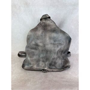 Bed Stu Vintage Gray Distressed Leather Backpack
